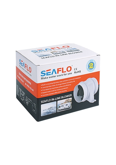 Seaflo Sfıb2-235-04 24 Volt 100 Mm Blower, Tekne Ve Yat Kanal Tipi Fan Aspiratör 235cfm