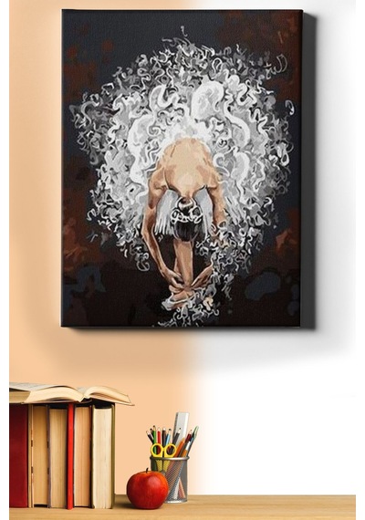Webstyle Sayılarla Boyama Seti Kasnaklı Art Balerin 40 X 50 Cm