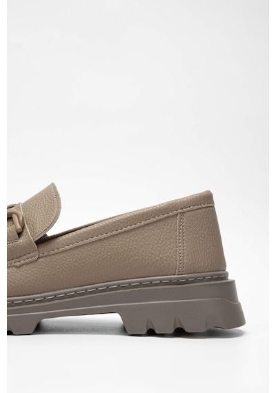 Tamer Tanca Kadın Vegan Bej Loafer Ayakkabı 817 2397 Bn Ayk Sk23/24 Vızon Fltr Vizon