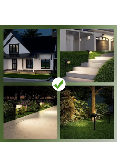 Robeve Bahçe Aydınlatması 10 Ledli Duvar Ve Yere Uyumlu Güneş Enerjili Led Işık Bahçe Işığı Gün Işığı Bahçe Led Dış Mekan Aydınlatması Güneş Enerjili Projektör