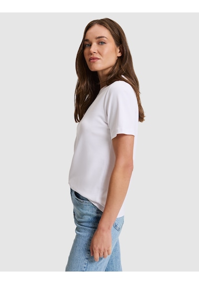 Pierre Cardin Beyaz Regular Fit Basic Tişört 50331306 Vr013