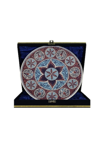 E38 El İşçiliği Çini Tabak 25 Cm - 6672