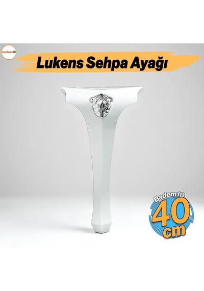 Lukens Beyaz Gümüş Sehpa Masa Ayakları 40 Cm Plastik Ayak Mobilya Zigon Çay Orta Sehpası Ayağı Sehpa 6395751
