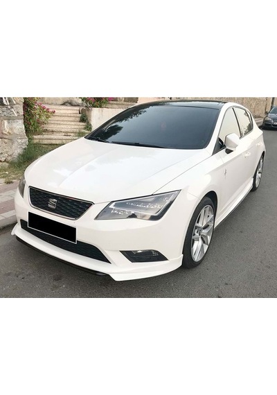 Seat Leon Mk3 Style Ön Ek Karlık Abs Plastik Mat Siyah 2012 2013 2014 2015 2016 Makyajsız Kasa Karlık+bodykit+ek