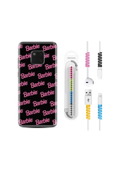 Huawei Mate 20 Pro Kılıf Kablo Koruyuculu Barbie 1404