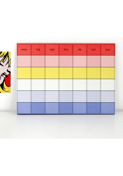 Pansy Daisy Paperways Palette Aylık Masaüstü Planlayıcı - Girl With Hair Ribbon Lichtenstein - Aylık Planlayıcı Çok Renkli Pansy Daisy Paperways Palette Aylık Masaüstü Planlayıcı - Girl With Hair Ribbon Lichtenstein - Aylık Planlayıcı Çok Renkli
