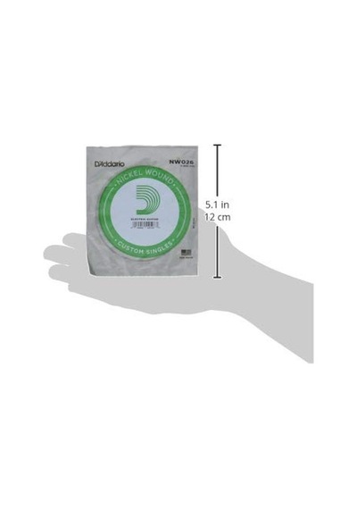 Daddario Nw026 Elektro Ve Akustik Tek Tel, 5li Paket, Re , Nicke