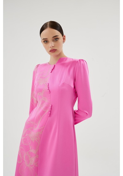 Senna Tırena Elbise Pembe Pembe