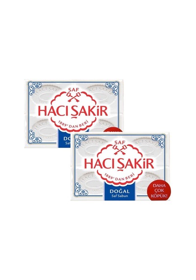 Hacı Şakir Doğal Saf Banyo Sabunu 4 x 150 G 2'li