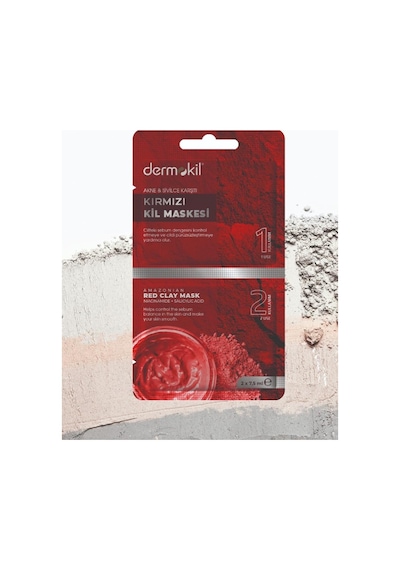 Dermokil Akne ve Sivilce Karşıtı Kırmızı Kil Maskesi 15 ML