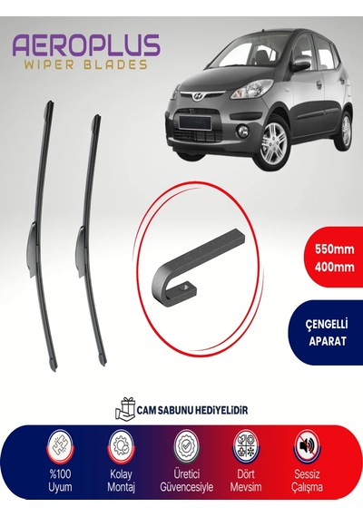 Aeroplus Hyundai İ10 Muz Silecek Takımı 2008-2015