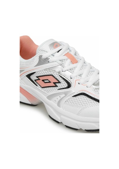 Lotto Athens Wmn Kalın Taban Fileli Kadın Günlük Spor Sneaker Ayakkabı Beyaz-pembe Beyaz - Pembe