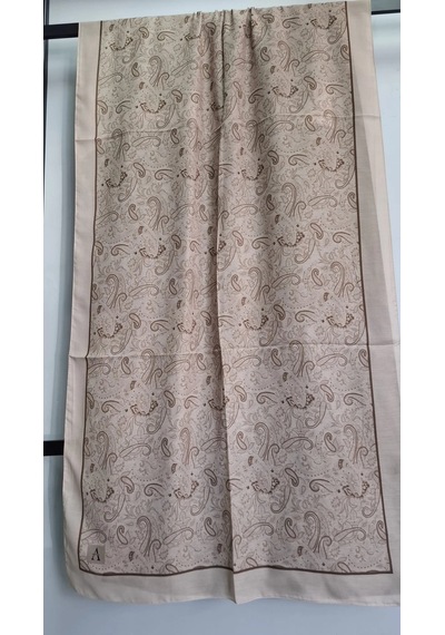 Modakaşmir Aminenesil Paisley Etnik Desen Soft Pamuk Şal BEj