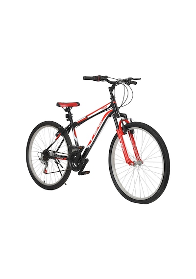 Belderia Tec Titan 24 Jant 21 Vites Dağ Bisikleti 48 Cm Kırmızı / Siyah Siyah - Yeşil