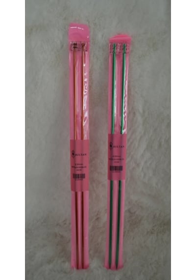 Metal Kazak Şiş 35cm 3,5 No Ve 4 No 1 Er Çift