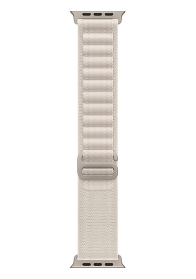 Winex 42-44mm Yeni Nesil Apple Uyumlu Akıllı Saat Kordonu Hasır Kancalı Beyaz