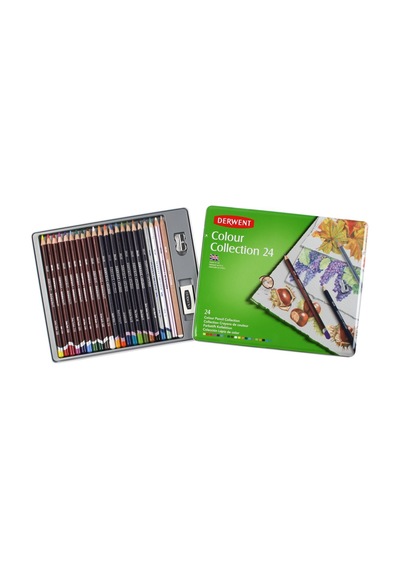 Derwent Colour Collection Renk Koleksiyonu Teneke Kutu 24'lü