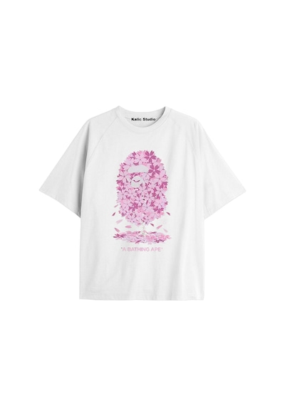 Kalic Studio Bappe Maymun Oversize T-shirt Beyaz