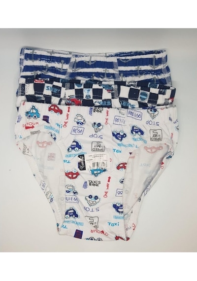 Tutku 0255 Erkek Çocuk Elastan Slip Külot 12 Adet