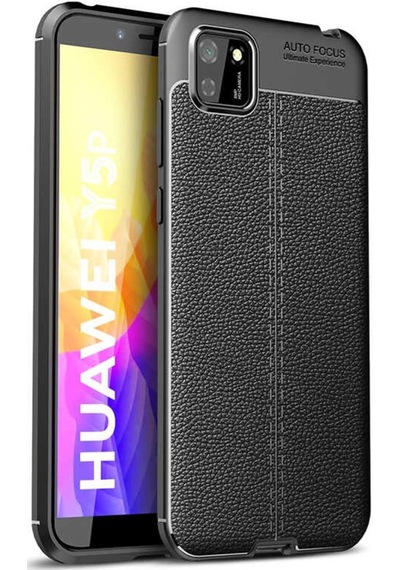 Huawei Y5P Kilif Niss Tam Korumali Lüx Deri Kapak Silikon 442389668