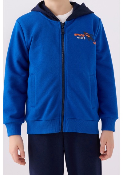 Rolypoly Erkek Çocuk Eşofman Takımı Rp3444 Kobalt Kobalt Mavi - Lacivert