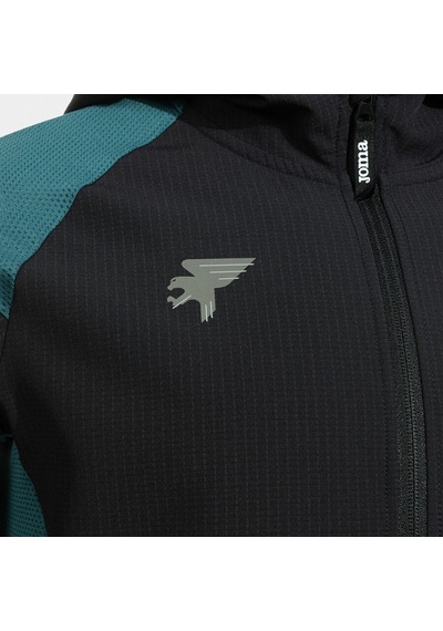 Joma Outdoor Deva Erkek Tam Fermuarlı Kapüşonlu Rüzgarlık Siyah