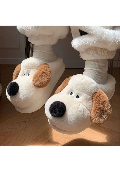 Devida Yumuşak Termo Taban Sevimli Köpek Panduf