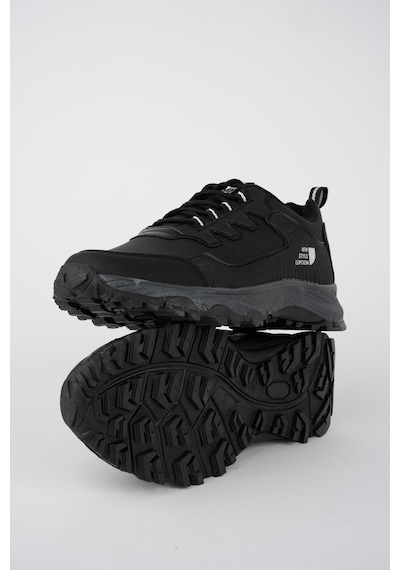 Muggo North Unisex Garantili Trekking Outdoor Ayakkabı Siyah-Siyah