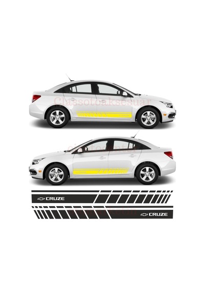 Chevrolet Cruze Yan Şerit Oto Sticker (288422557)