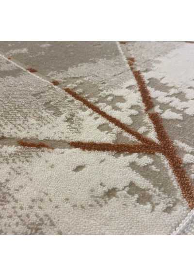 Hoom Rugs Lizbon 4510 Taba Modern Halı Taba - Krem