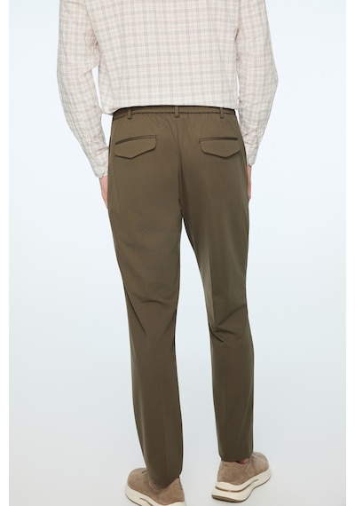 Morven Erkek Yeşil Rayon Trend Düz Slim Fit Pantolon 26ms003027700 Yeşil