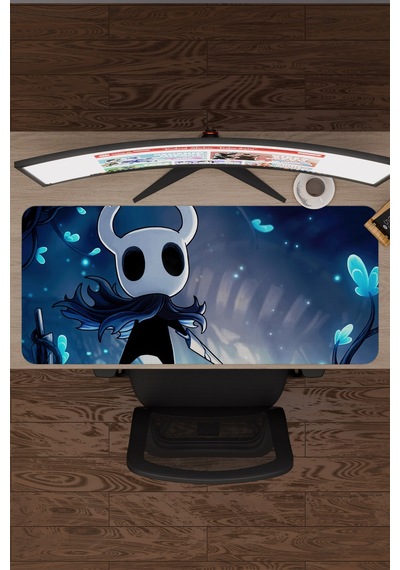 Hollow Knight Kaymaz Dikişli Kauçuk Oyuncu Mousepad V1 - 90x40 Xxl Gaming Mouse Pad Fare Altlığı