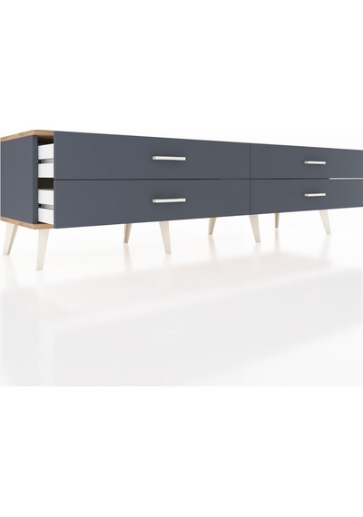 Hyperion Tv Ünitesi 4 Çekmeceli 176x44x51 Antrasit-çam/antrasit Atlas Çam/antrasıt Hyperion Tv Ünitesi 4 Çekmeceli 176x44x51 Antrasit-çam/antrasit Atlas Çam/antrasıt