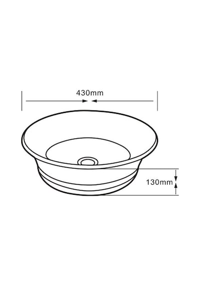 Lena E-3011Br Tezgah Üstü Porselen Lavabo