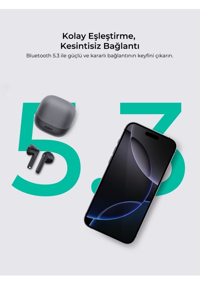 Aukey Ep-m4-gy Kablosuz Kulak İçi Kulaklık - Gri