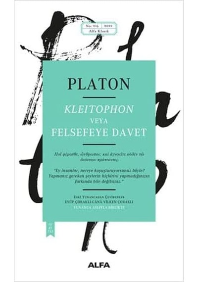 Kleitophon Veya Felsefeye Davet: Yunanca Aslıyla Birlikte