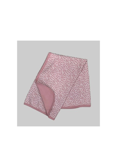%100 Organik Bebek Battaniyesi 80 80 Pembe