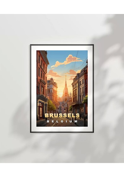 Çerçevesiz Poster Gün Batımında Zarafet