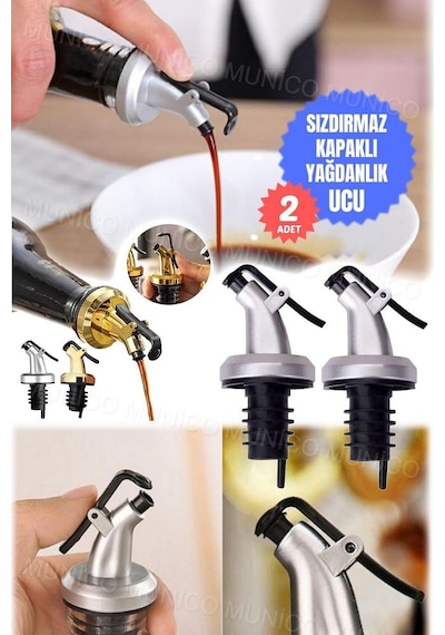 2 Adet Yağdanlık Tıpası Damlatmaz Şişe Ucu Dökme Ağızlığı Yağlık Diğer