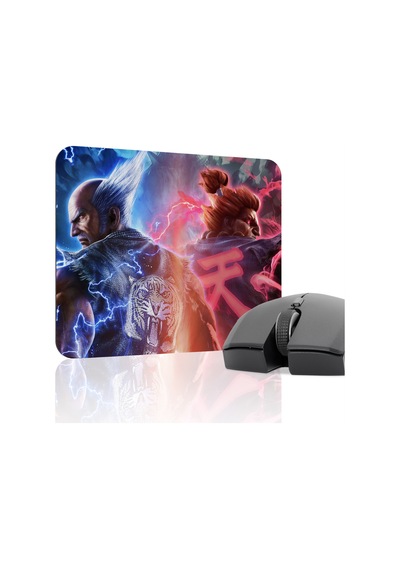Tekken Kaymaz Dikişli Kauçuk Oyuncu Mousepad V4 - 22x18 Gaming Mouse Pad Fare Altlığı
