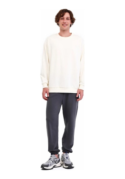 Lumberjack Sn75c Neck Erkek Sweatshırt 5pr Ekru