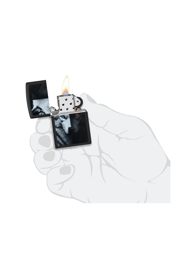 Zippo 218 Wolf Design Çakmak Çok Renkli