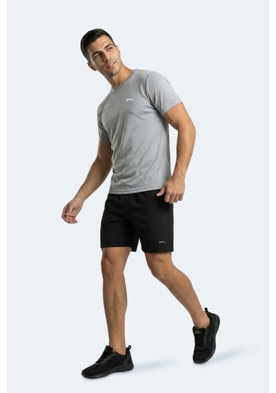 Slazenger Haunted I Erkek Gri Tişört