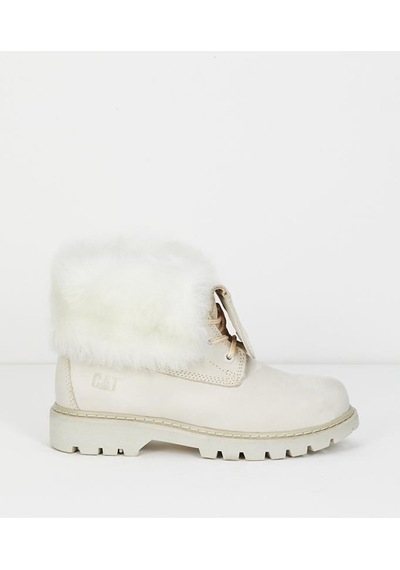 Caterpillar Utah Fur Beige Nubuk Kadın Bot Bej