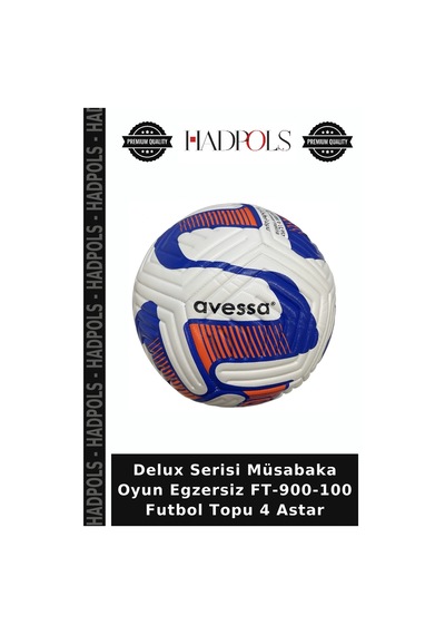 Delux Serisi Müsabaka Oyun Egzersiz Ft-900-100 Futbol Topu 4 Astar Çok Renkli