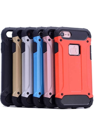Noktaks - Apple Uyumlu iPhone 5 / 5s - Kılıf Çift Katman Zırh Tank Crash Military Kapak - Mavi