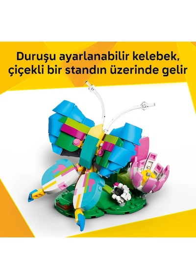 LEGO® Creator 3’ü 1 Arada Vahşi Hayvanlar: Renkli Sinek Kuşu 31384-8 Yaş ve Üzeri Çocuklar için Yaratıcı Oyuncak Yapım Seti (312P)