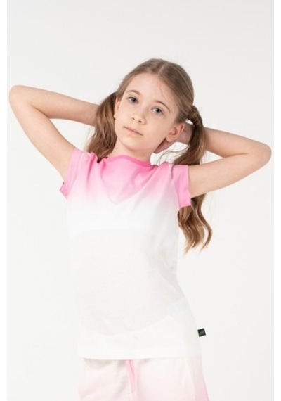 Brz Kids Baskılı Kız Çocuk T-Shirt Ekru