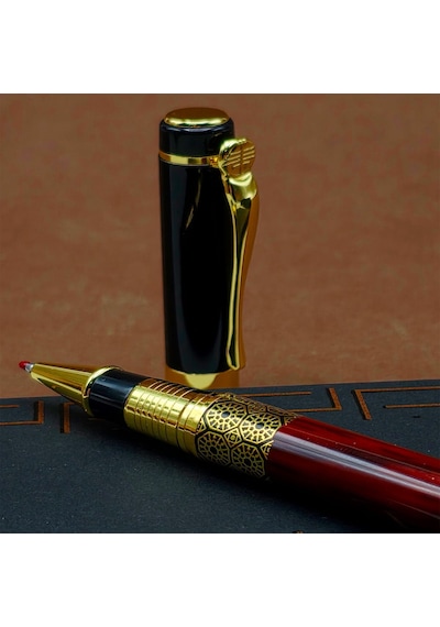 Yeni Model Desenli Metal Roller Kalem Çok Renkli