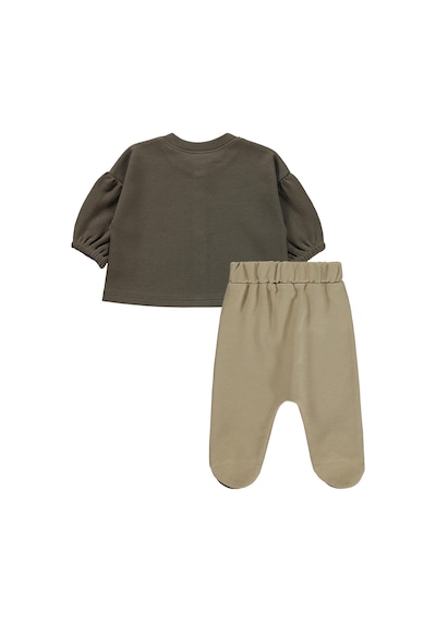 Civil Baby Güneş Baskılı 1-9 Ay Pijama Takımı - Kahverengi Acı Kahverengi